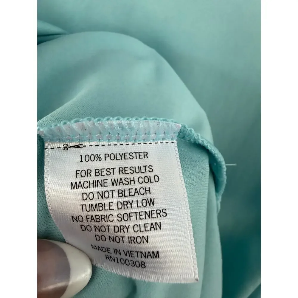 Peter Millar Summer Comfort Polo Large Blue Performance Golf Shirt Mens L - Picture 6 of 7